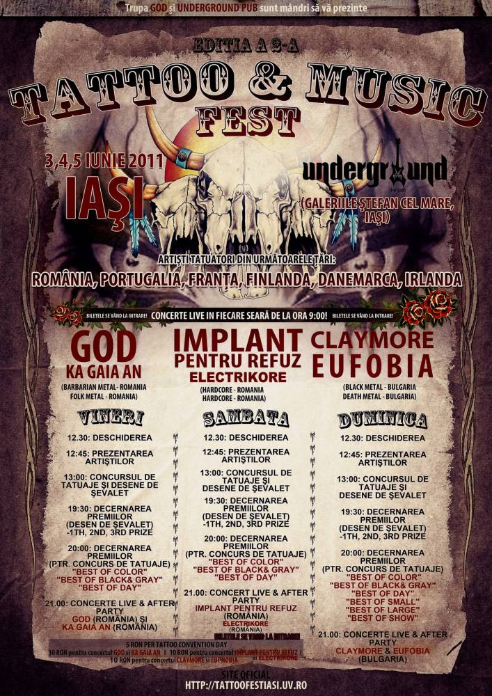 Tattoo Fest Iași — 2nd · 2011 poster